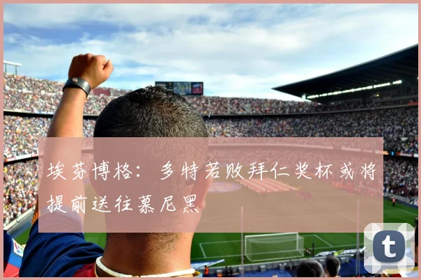 埃芬博格：多特若败拜仁奖杯或将提前送往慕尼黑